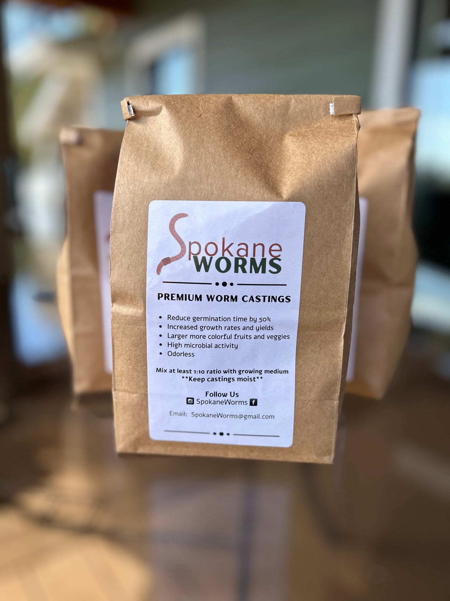 Vermicast - 1/2 gallon bag